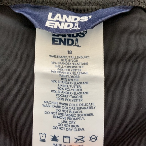 Lands’ End 3” Swim Board Short with Panty - Picture 12 of 12